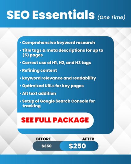 SEO Essentials (Technical/On-page SEO)