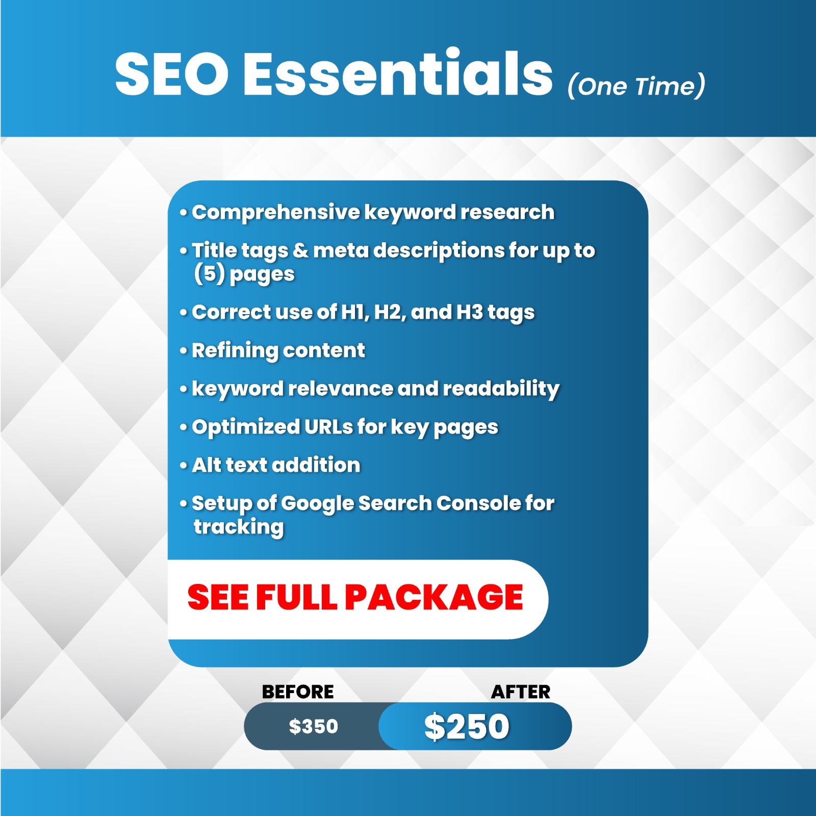 SEO Essentials (Technical/On-page SEO)